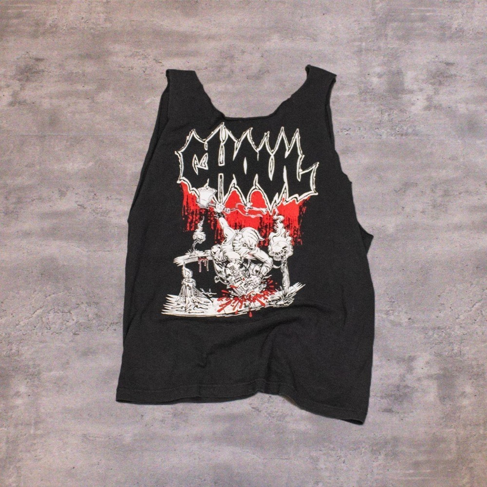 Gull Pool Cut Off Gothic Grunge Metal Cut Off Tank Top